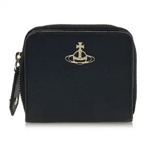 [라벨루쏘] [비비안 웨스트우드] 그레인 레더 집어라운드 반지갑 51080020 L001J