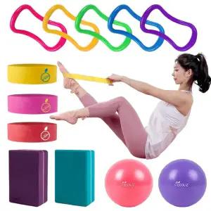 에코리즈 필라테스 소도구 요가용품 미니볼/스트랩/필라테스링/스트레칭밴드