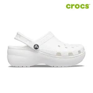 [크록스][크록스 정품] 클래식 플랫폼 클로그 여성샌들 206750-100