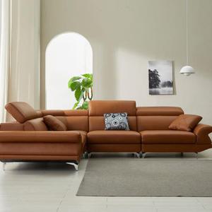 칼리스 탑그레인 세미에닐린 천연가죽 5인용 6인용 코너형 소파