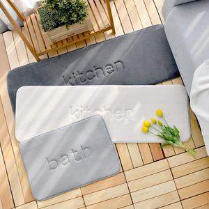 1개 + 1개 극세사 폭신 메모리폼 발매트_욕실 화장실 주방 발판 거실 쇼파 매트