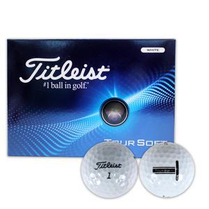 타이틀리스트 2024 투어 소프트 2피스 골프공 화이트 1더즌 12알 SA