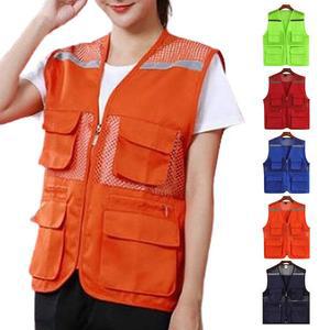 애글 반사판 여름 메쉬 조끼 작업 공장 등산 낚시 택배 포장 넉넉한 수납포켓 망사조끼