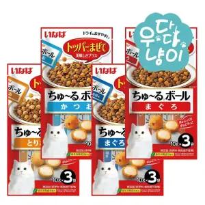 이나바 챠오 츄르볼 토퍼 10g 3개입 사료토핑 고양이간식