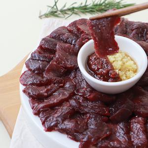 장가한우 당일도축  한우뭉티기 육사시미 육회 대구뭉티기130g 1팩 + 양념소스