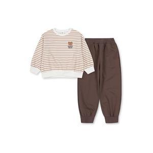 [탑텐키즈](타임스퀘어점패션관)24년 FW(남아) 베이직 미니테리 스트라이프 셋업 MKE3IP1101