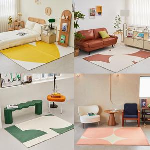 [타임투데코] 디자인 러그 앱스트랙트 시리즈 모던 인테리어 사계절 거실 러그 카페트/극세사 카페트