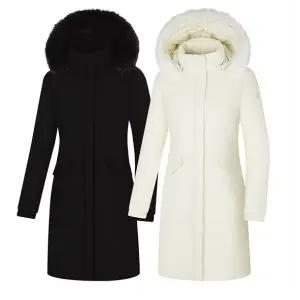 [롯데백화점]콜핑 LD08 여성 겨울 폭스퍼 긴기장 구스다운자켓 KUO8579W 홍지윤다운