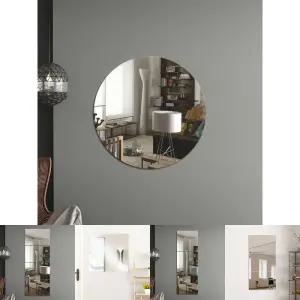 벽에 붙이는 안전 아크릴 거울(50cm) (원형)/부착식거울