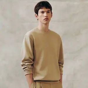 [지오다노] 024920 언브러시드 테리 솔리드 맨투맨