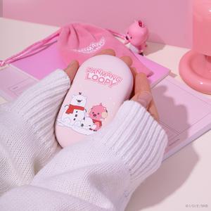 잔망루피 휴대용 무선 손난로 보조배터리 / 양면히팅 귀염뽀짝 크리스마스 선물