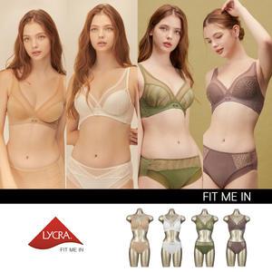 라이크라 FIT ME IN 노와이어 풀커버 윙 리프팅 A 여자속옷세트 8종 4+4