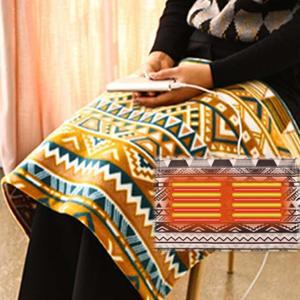 국산 따뜻한 겨울 여행 온열 무릎담요 탄소섬유 발열 USB 담요