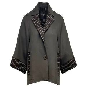 [데시데](의정부점)스트라이프 배색 울자켓 DOW511