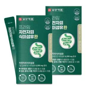 일양약품 프라임 차전자피 식이섬유환 30포 X 2개 목넘김이 편한 소형환 배변활동 콜레스테롤 동시케어