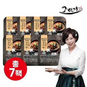 [7팩] [25년 명인의 진짜 감자탕] 조연재 뼈없는 감자탕 600g x 7팩