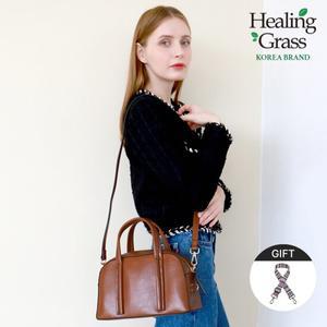 [선물증정] 힐링그래스 클래식 더블핸들 라운드 토트 크로스백 HGSG6507