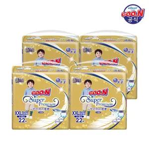 군기저귀 [2세트 구매 시 물티슈 10팩 증정] 프리미엄 팬티 점보형(XXL) 22P x 4팩