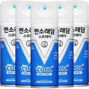 멘소래담 스프레이 에스 쿨타입 파스 180ml 5개