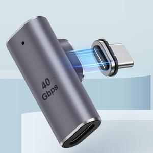 GEN3 USBC타입 90도앵글젠더 단자 자석탈부착식 커넥터