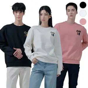 [체이스컬트] 공용 부클 CHARACTER 기모 맨투맨 T-SHIRT/3Color