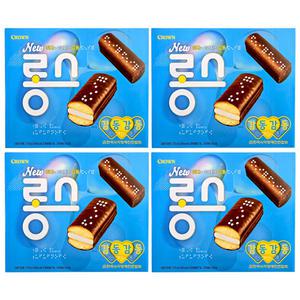 크라운제과 롱스 220g X 4개 아이들간식 초코파이