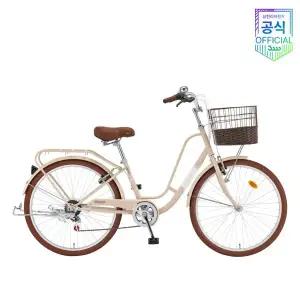 [삼천리자전거]자스민 7단 26 여성 바구니 삼천리자전거 2025년 - 완조립 공식