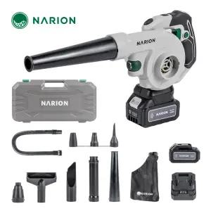 나리온 21V 무선 송풍기 NJ500R 블로워 낙엽 송풍기 제설기 브로워