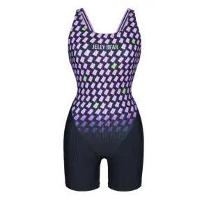 여성 골지X백  2부 반신 수영복  LS2F866-BKIC