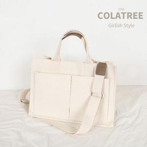 여자 필수품 용이한 수납 캔버스 에코토드백 천 캉골 가방