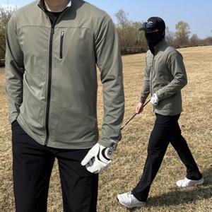남성 골프 스판 집업 자켓 남자 봄 가을 골프웨어 바람막이 라운딩 스포츠 재킷