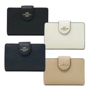 [코치]코너 짚 미디움 여성지갑 6390