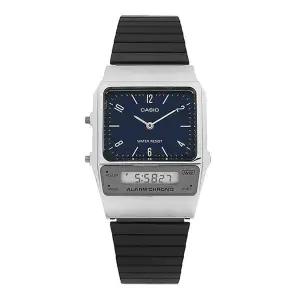 [카시오] 남녀공용 Analog Digital Square 메탈 손목 시계(AQ 800EB 2ADF)