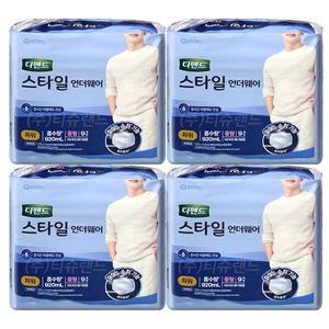 디펜드 스타일 언더웨어 파워 남자 중형 9매x4팩 (36매) 요실금 팬티 기저귀