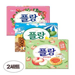 청우 플랑 3종 (딸기 160g, 납작복숭아 160g, 파인애플 160g)총 480g 2세트