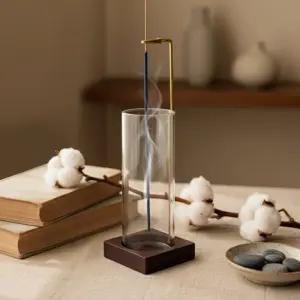 타이아로마 인센스 유리 홀더 + 인센스 향 스틱 냄새제거 벌레퇴치