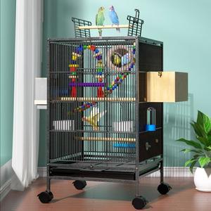 대형 새장 케이지 날림장 횃대 앵무새 이동식 새집 버드파크 앵무새장 바퀴 놀이터 조류