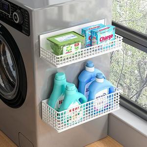 자석 세제걸이 측면 선반 주방 흰색 정리대 수납