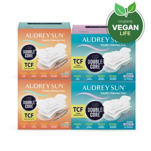 오드리선 TCF 더블코어 유기농 생리대 중형 x 대형