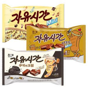 자유시간 미니 480G(1개)+ 아몬드 506G(1개)+쿠키앤크림400G(1개)