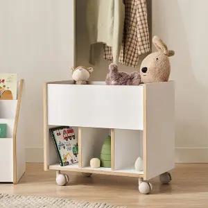 [삼익가구]그로빌 와이드 이동식 북카트 어린이 트롤리