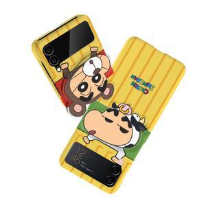 갤럭시 Z플립 7 6 5 4 3 케이스 짱구는못말려 곰 애니멀코스튬 아크릴 스마트톡 3D곡면 하드 제트플립 TRY