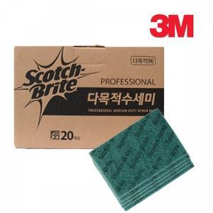 고품질 3M 다목적 수세미 1박스 20개 녹색수세미 (WFIX64M)