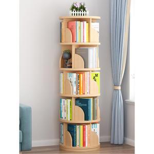 책장 회전형 회전 원목 인테리어 이동식 우드 코너 원형 책꽂이