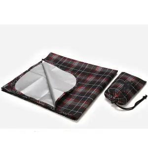 등산매트(대) 등산돗자리 휴대용매트 레드체크 대형/가방형/휴대파우치/양면사용/방수/코팅/경량/피크닉