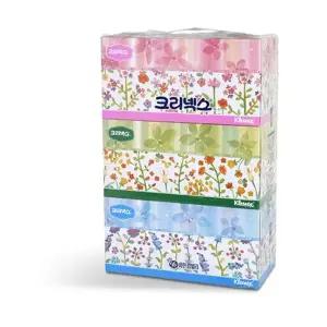 크리넥스 미용티슈 콤비 1팩 200매x3개입 유한킴벌리