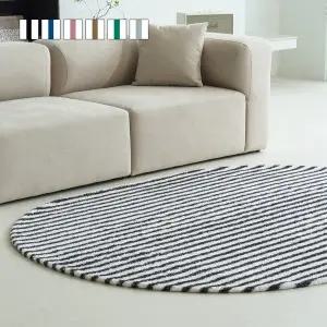 [인룸]세일러 스트라이프 소프트 타원형 러그 카페트 6COLOR