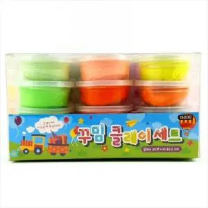 꾸밈 칼라 클레이세트 24색 세트 3종 조각 도구 점토 놀이