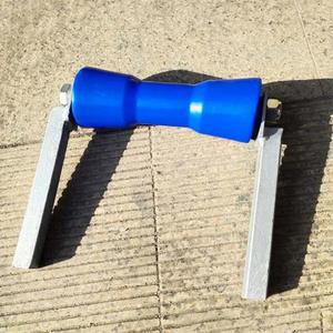 블루 하드 플라스틱 보트 트레일러 롤러, PE 200mm B3H4 부품, 액세서리 포함, 셀프 볼트 센터링 U4J1, 8 인치