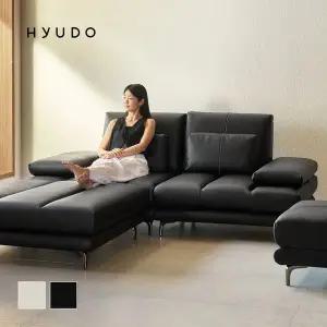 [휴도]사계의 동백 모듈형 2100 천연면피 가죽 스윙 소파 3인